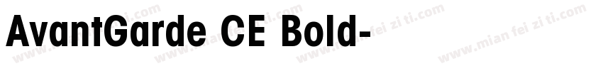 AvantGarde CE Bold字体转换